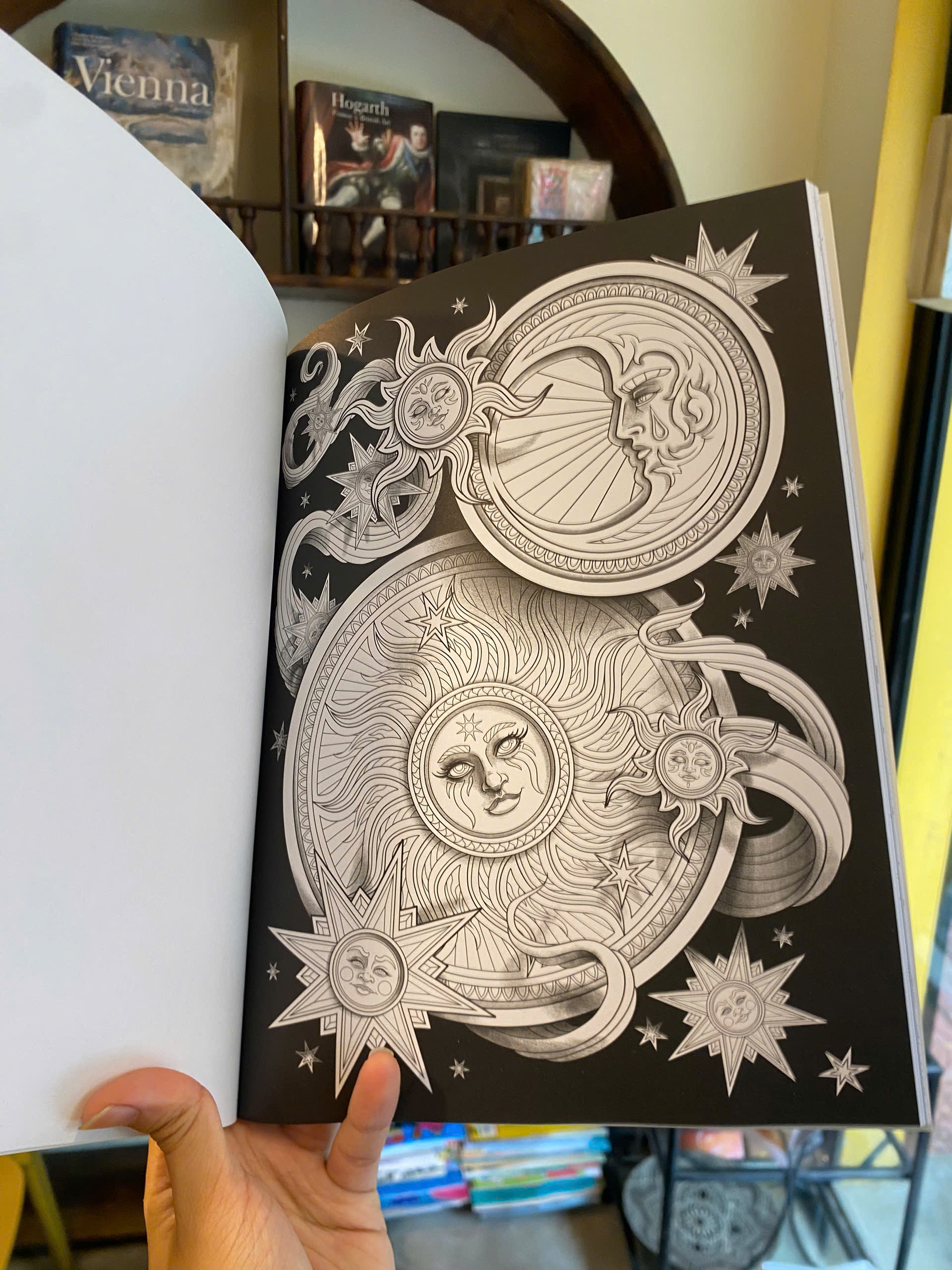 Sách - Dimensions: A 3D Colouring Book by François Gautier | Art & Design in English / Ngoại văn