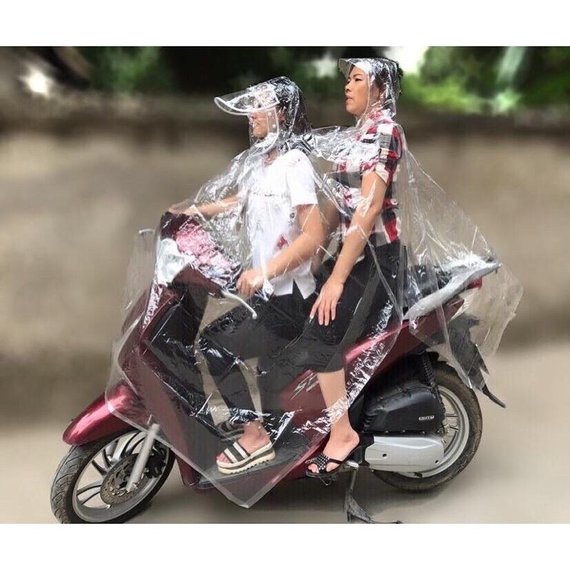 Áo mưa vi sinh trong suốt 2 đầu ,áo mưa trong suốt cánh dơi