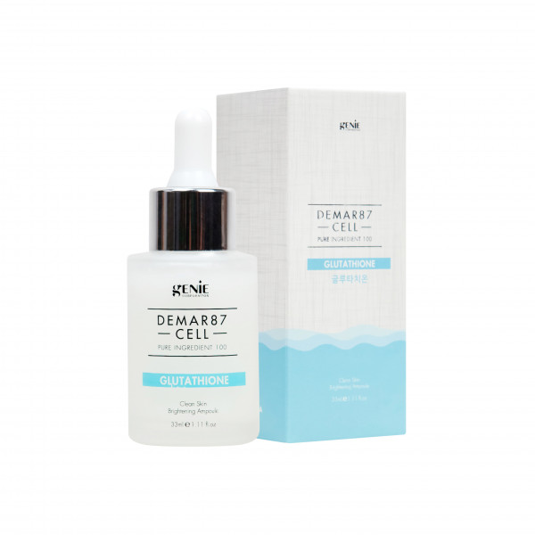 Serum truyền trắng da mờ thâm nám, sạm da, trẻ hóa da giúp da căng bóng sáng mịn Genie Demar87 Cell Glutathione Korea 33ml