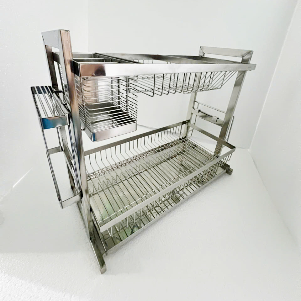 Kệ Chén Đa Năng Kibath Để Bàn Có Khay Hứng Nước KB-966