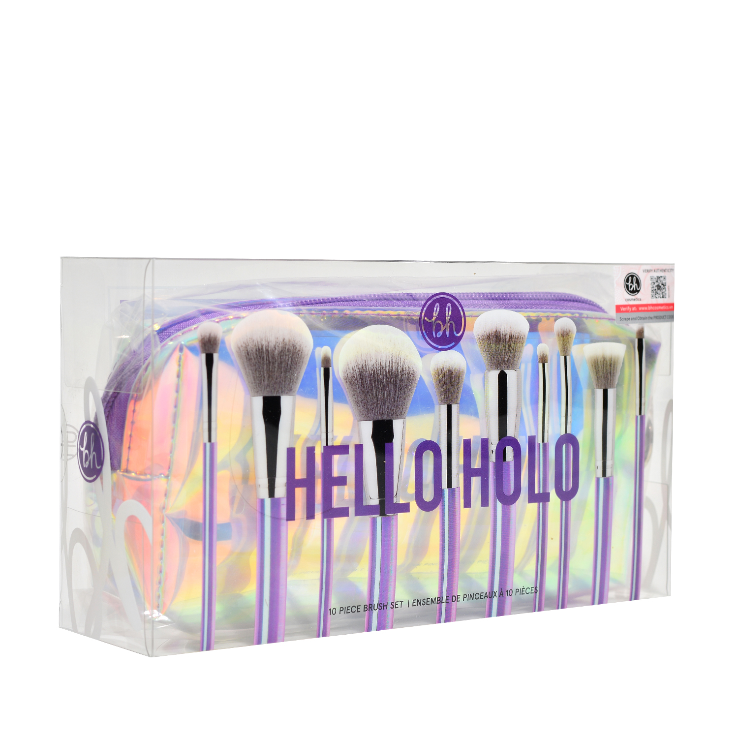 Bộ cọ trang điểm BH COSETICS hello holo 10 piece brush set