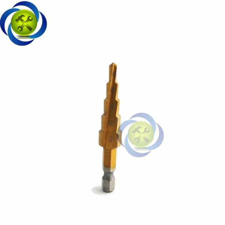 Mũi khoan tháp thẳng đuôi lục giác 4-12mm L+R+T LRT-KT01