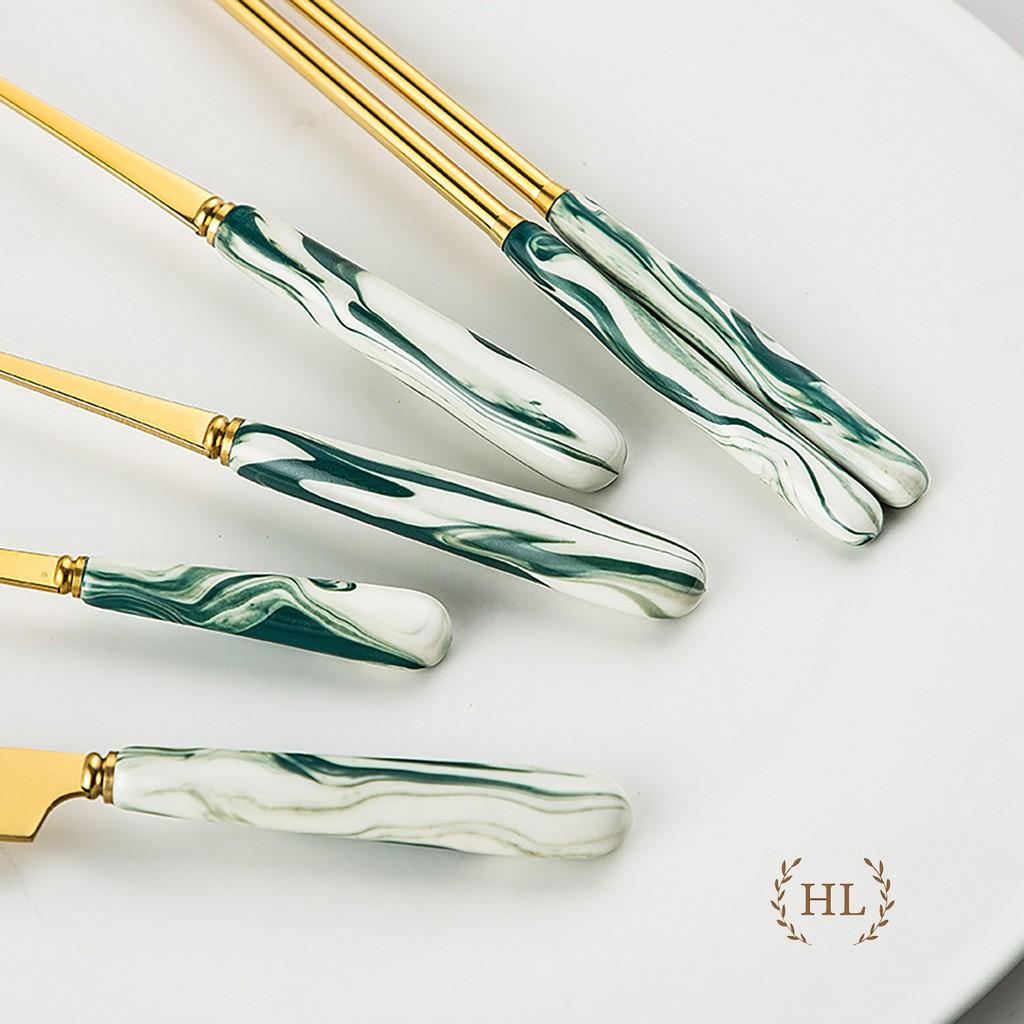 Thìa cafe - Nĩa size Bé | THÌA NĨA INOX CÁN SỨ