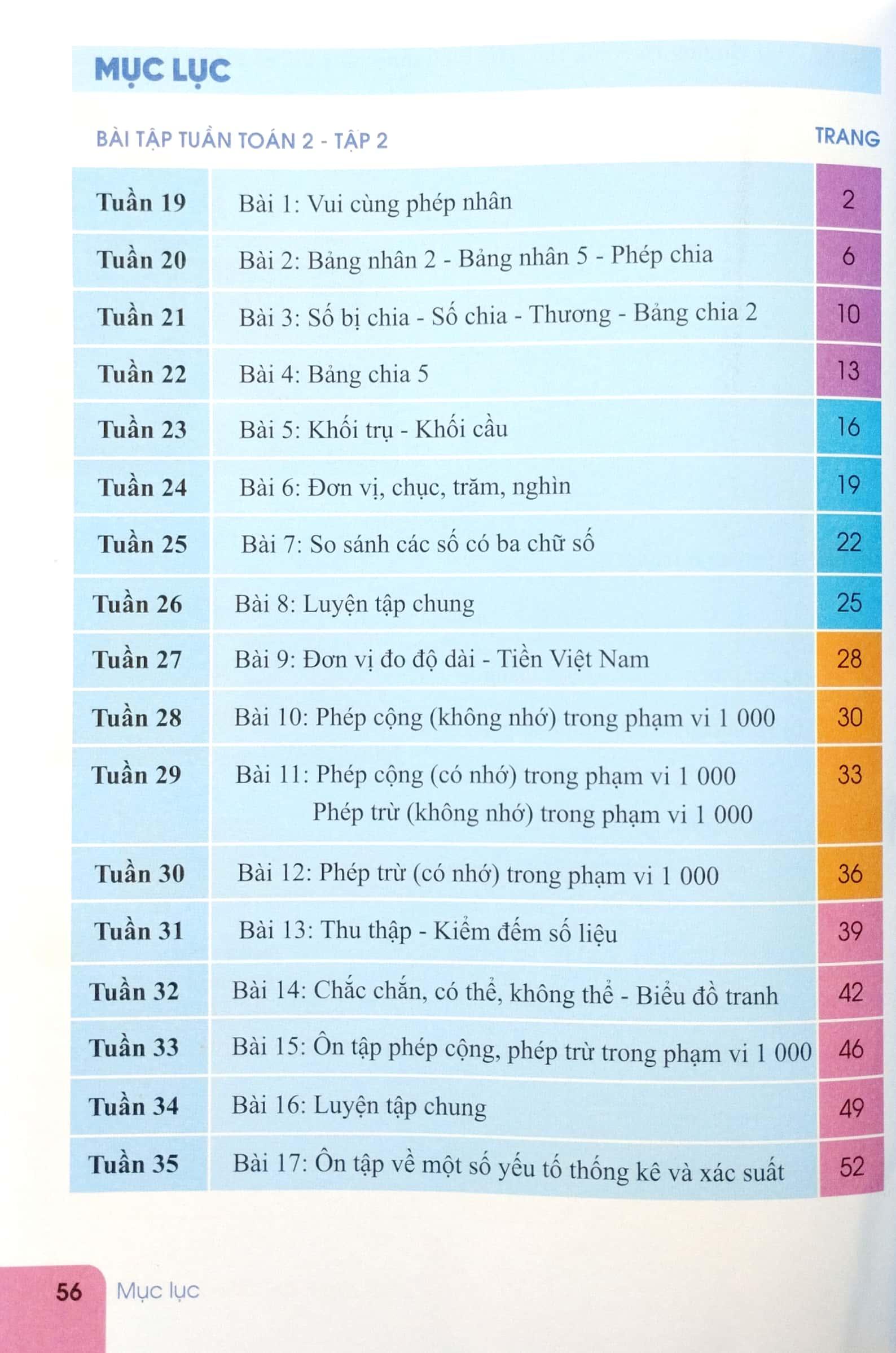 Bài Tập Tuần Toán 2 - Tập 2