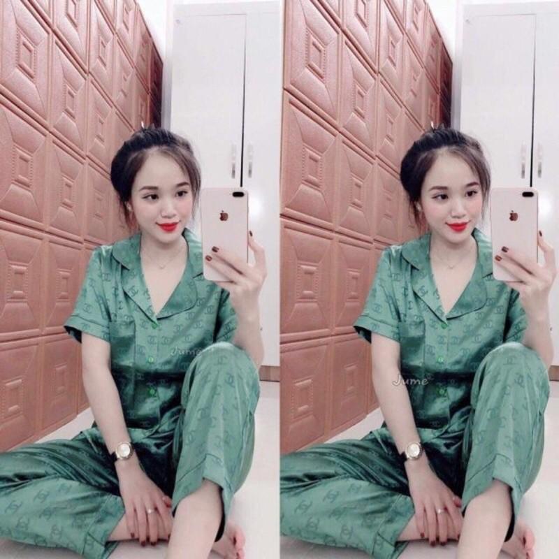 Bộ đồ Pijama lụa ️ Bộ lụa gấm tay ngắn quần dài [ HÀNG ĐẸP CHUẨN