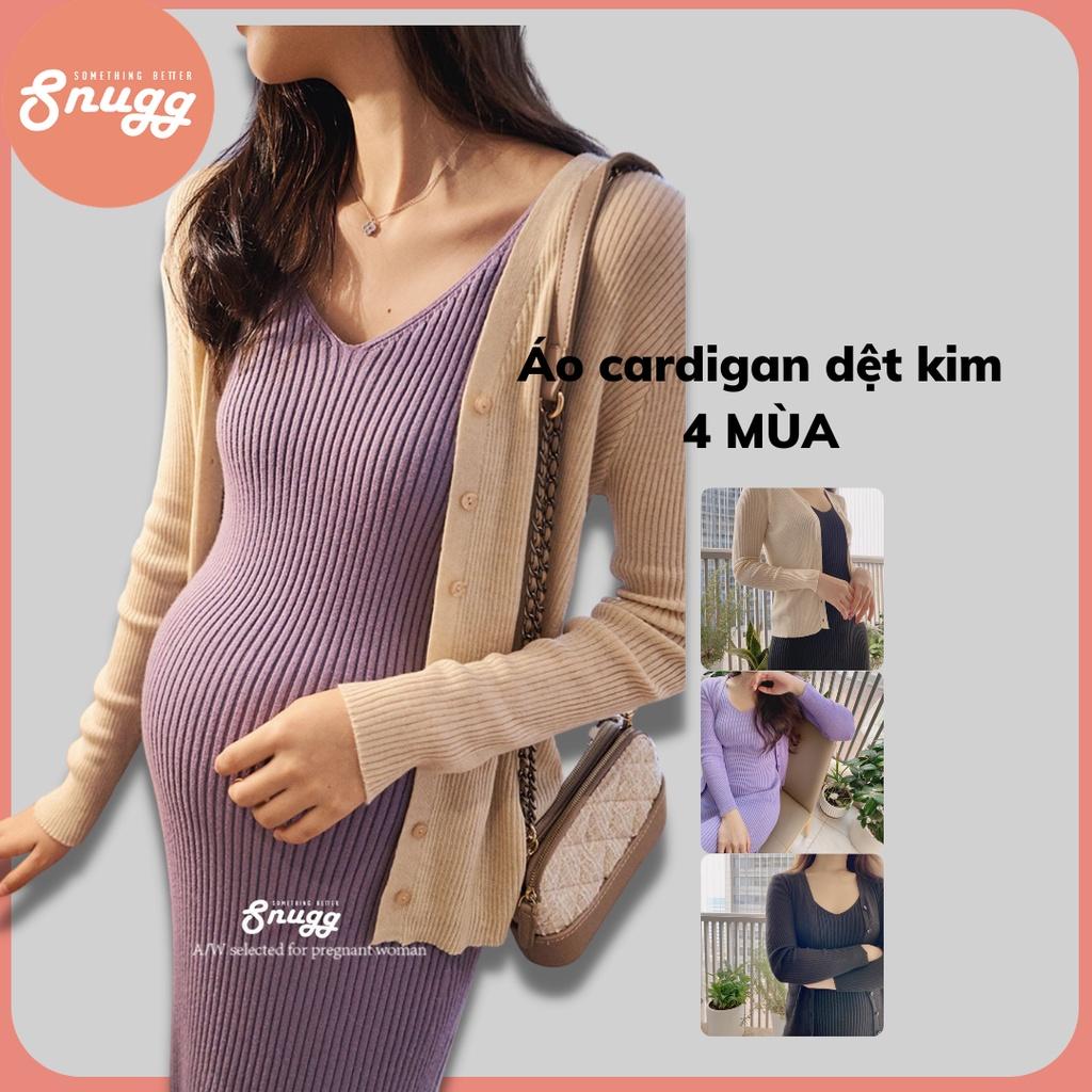 Áo cardigan sơ mi dệt kim 4 mùa -150gr- Snugg