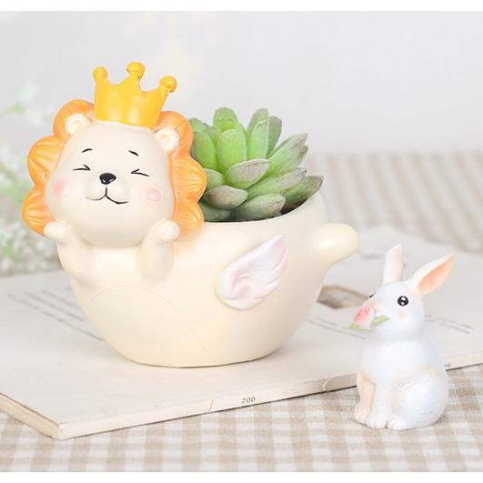 Chậu con vật thiên thần trồng cây, phù hợp trồng cây để bàn, sen đá, cẩm nhung