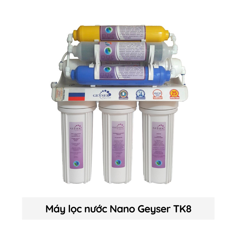 Máy lọc nước Nano Geyser TK8 (Không dùng điện - Không nước thải)