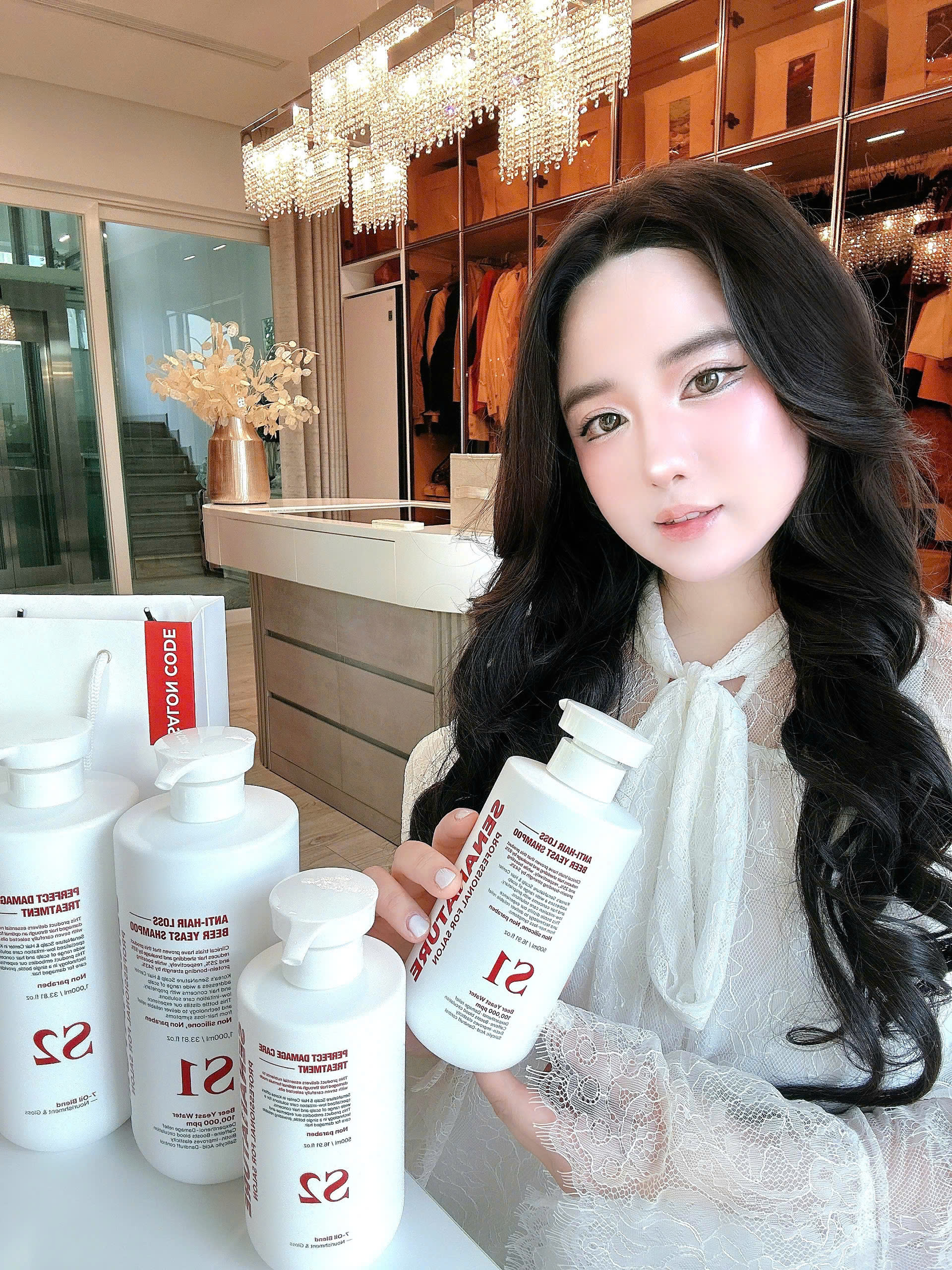(Tặng sửa rửa mặt) Cặp dầu gội xả SENANATURE ANTI-HAIR LOSS BEER YEAST SHAMPOO 500ml