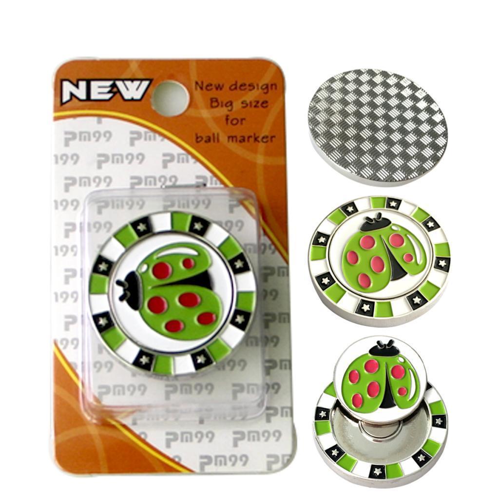 Golf Cap Clip Ball Marker Zinc Alloy Golfer Training Aid