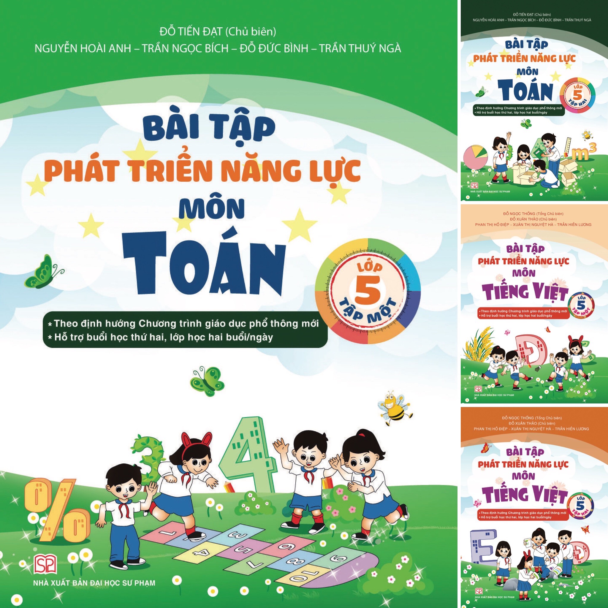 Combo 4 Cuốn Bài Tập Phát Triển Năng Lực Môn Toán Và Tiếng Việt Lớp 5 Tập 1 + Tập 2