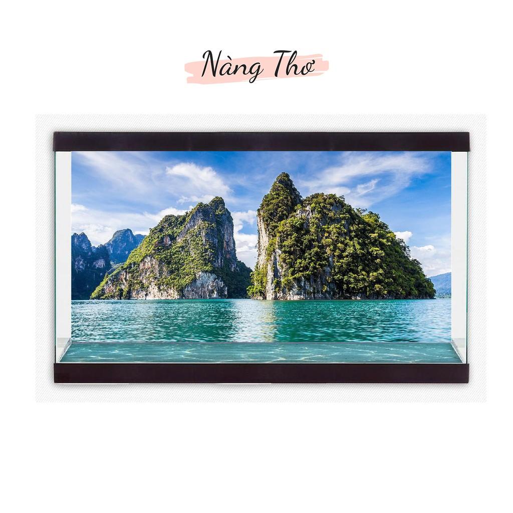 TRANH DECAL HỒ CÁ PHONG CẢNH_DECAL VIP