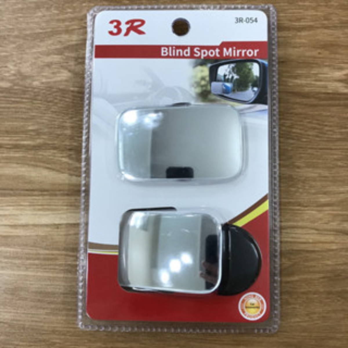 Bộ 2 Gương cầu lồi xóa điểm mù gắn kính hậu ô tô xe hơi xoay 360 độ chính hãng 3R