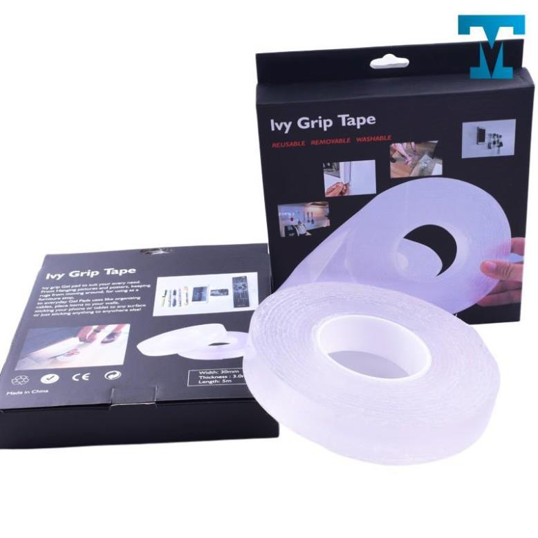 Băng Keo Siêu Dính Ma Thuật NANO 2 Mặt Trong Suốt Cuộn 3M - Dán Trên Mọi Bề Mặt, Mọi Chất Liệu