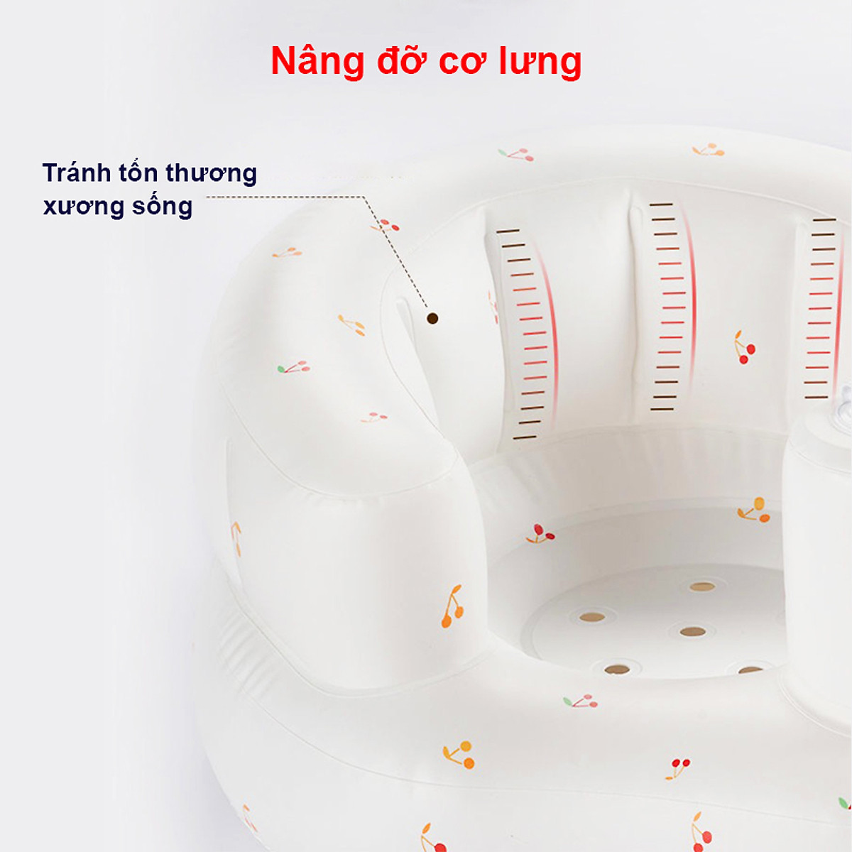 Ghế hơi tập ngồi cho bé chống ngã cao cấp, Ghế phao tập ngồi cho bé phong cách Hàn Quốc (Màu ngẫu nhiên)