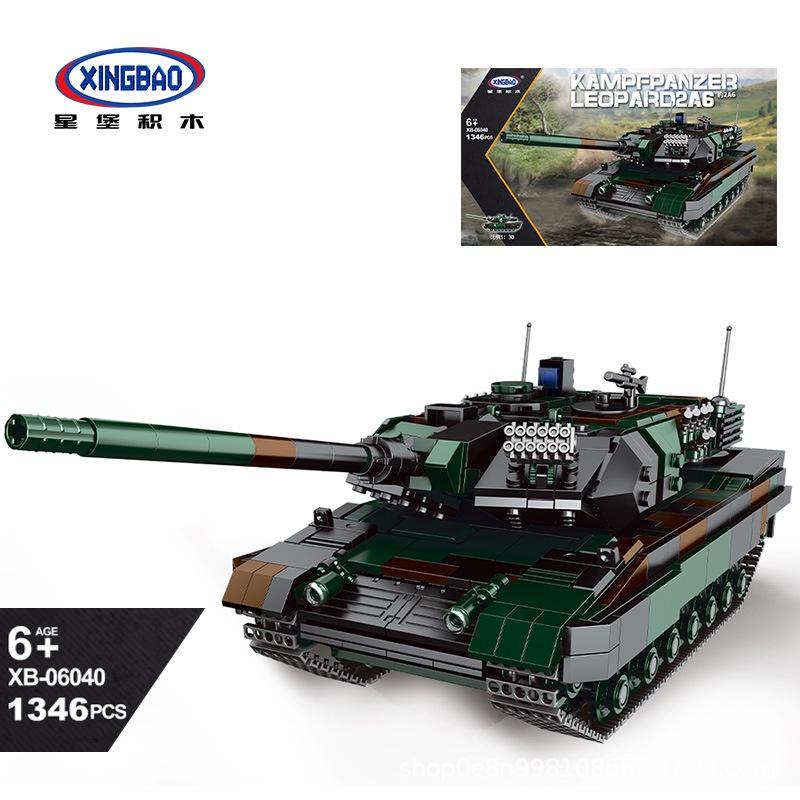 Đồ chơi Lắp ráp Xe Tăng Đức Leopard 2A6 - Xingbao XB06040 German Tank - Xếp hình thông minh - Mô hình trí tuệ