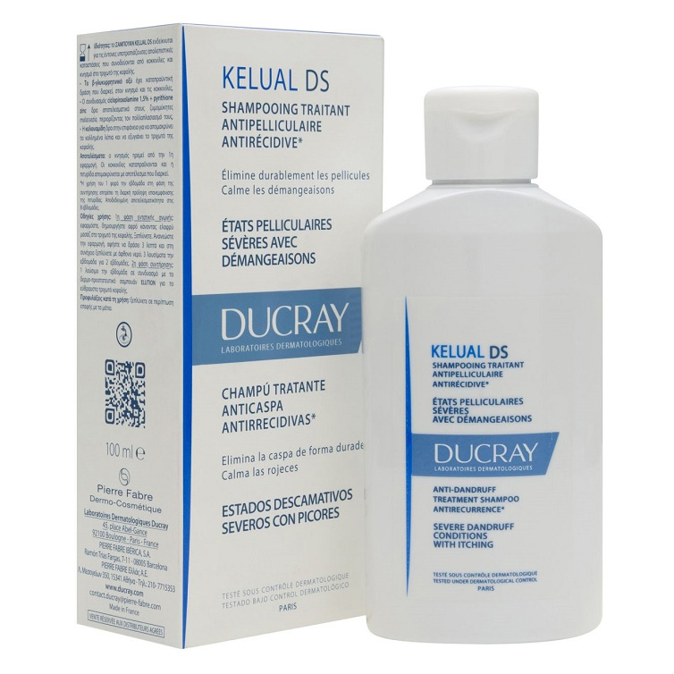 Dầu Gội Hỗ Trợ Trị Gàu Nặng Kelual Ds Shampoo Ducray 100ml - 100795804