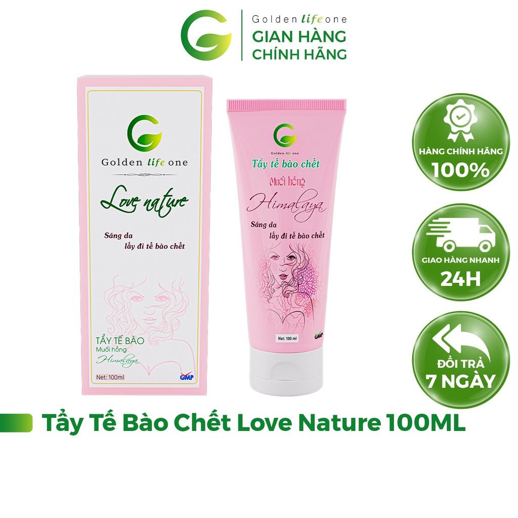 Combo Tẩy Tế Bào Chết Love Nature 100ML Muối Hồng Himalaya + Serum Tảo Biển Love Nature 15ML