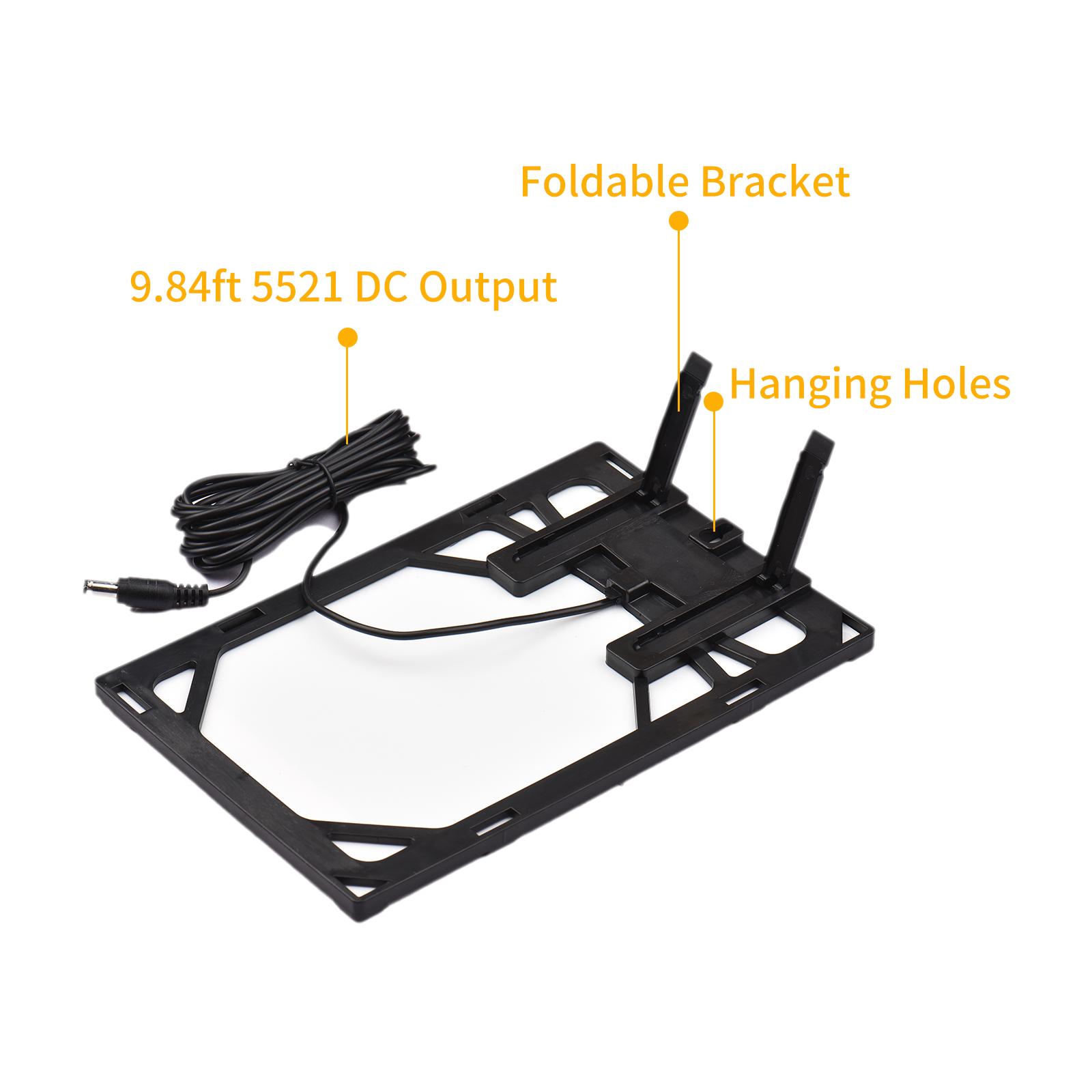 Bảng Điều Khiển Năng Lượng Mặt Trời 6W 12V Cho Camera An Ninh Ngoài Trời