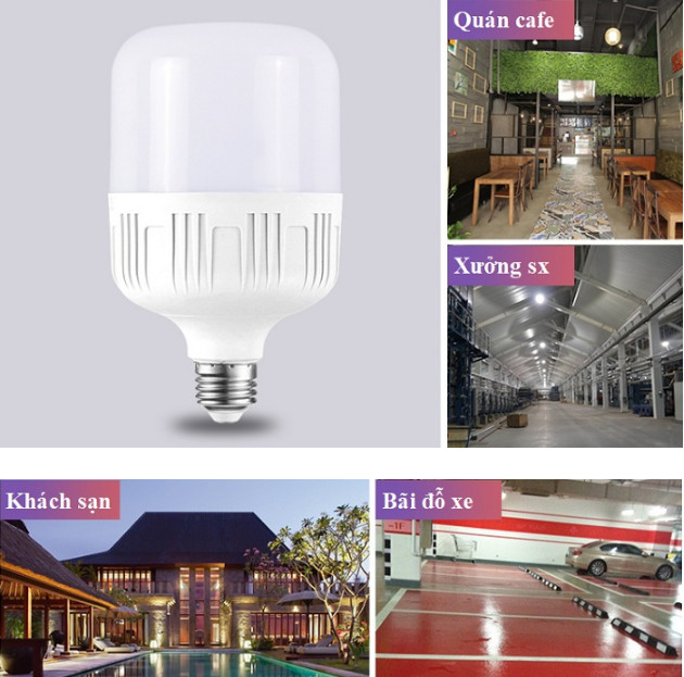 Bộ 20 bóng đèn led búp trụ 13w kín nước siêu sáng