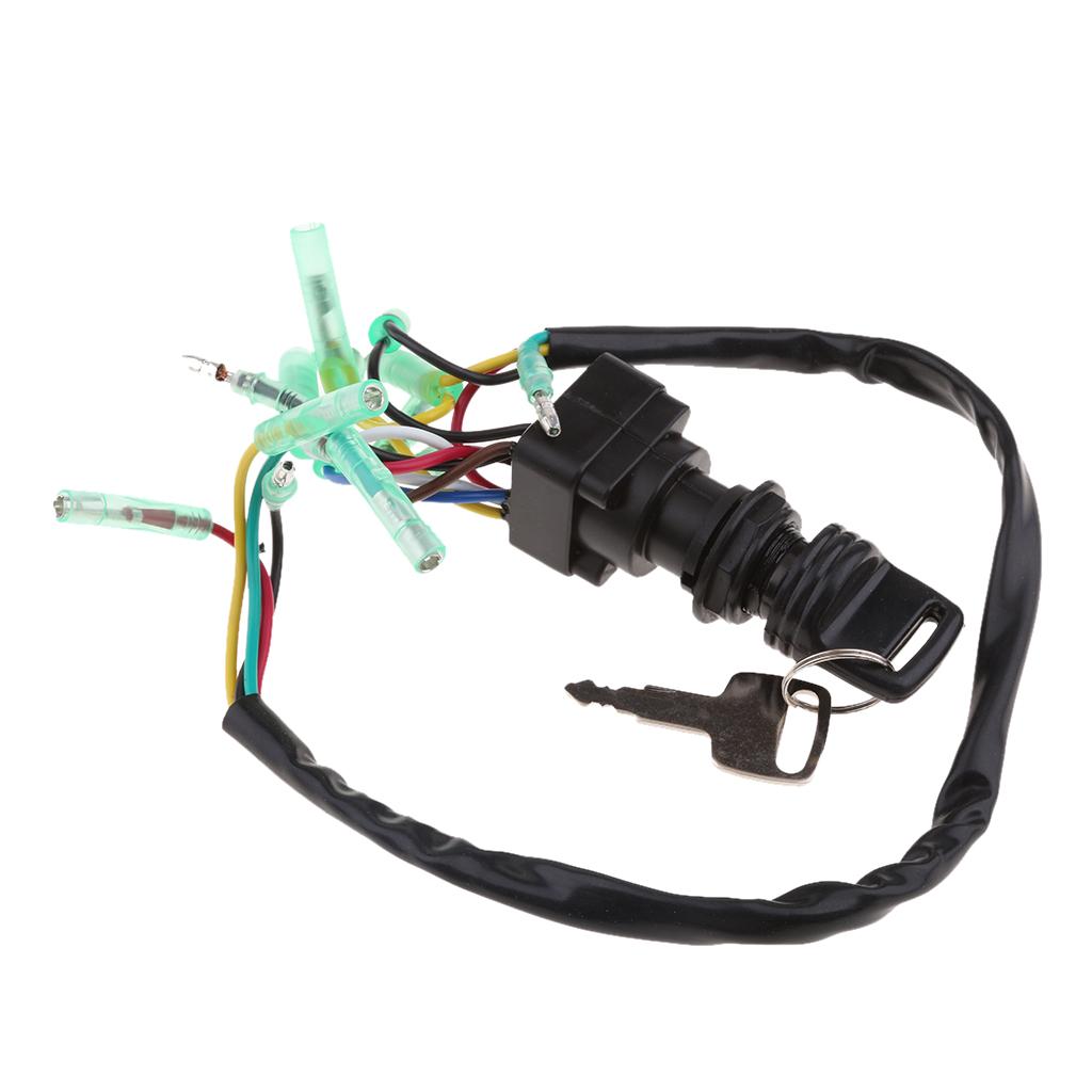 2x Ignition Switch 703 82 510 43 00 for Yamaha Outboard Motor Control Box + Key