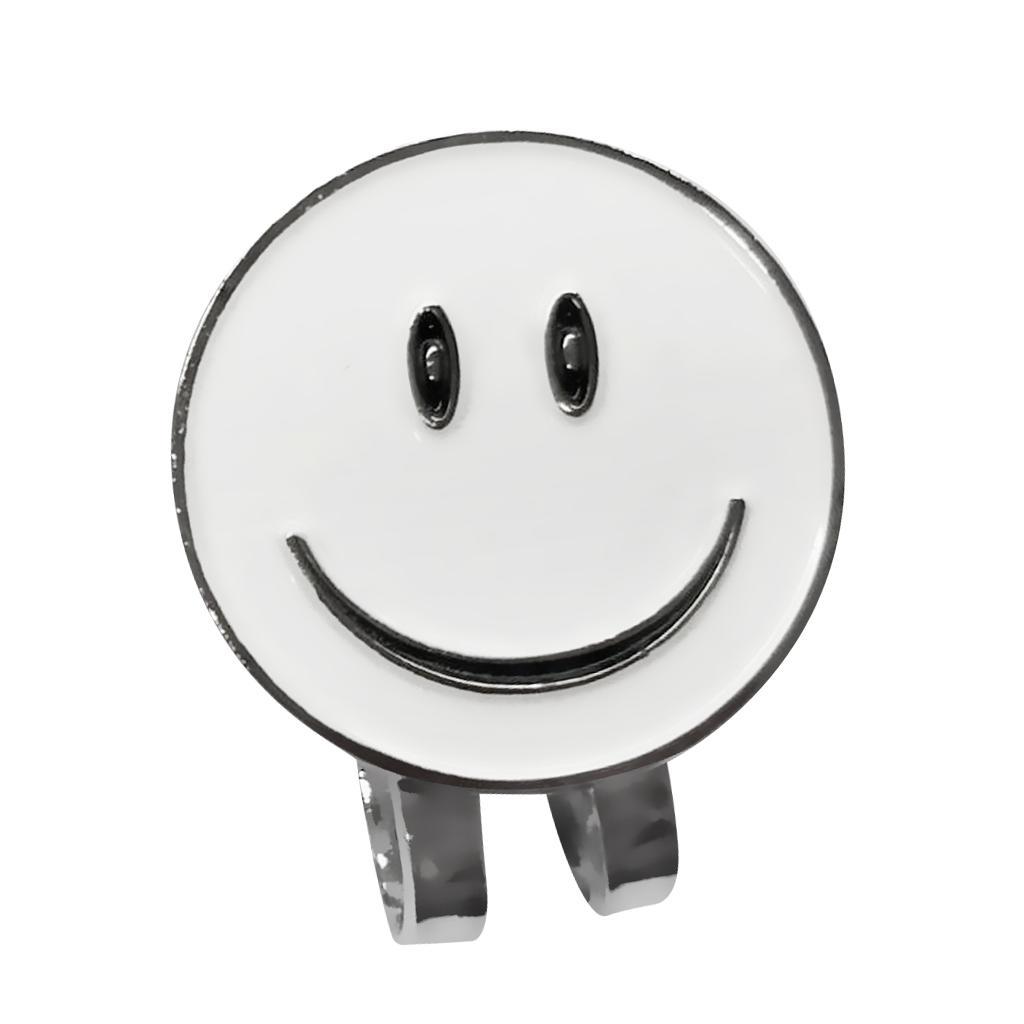 2 Pieces White Golf Ball Marker With Hat Clip Golf Gift