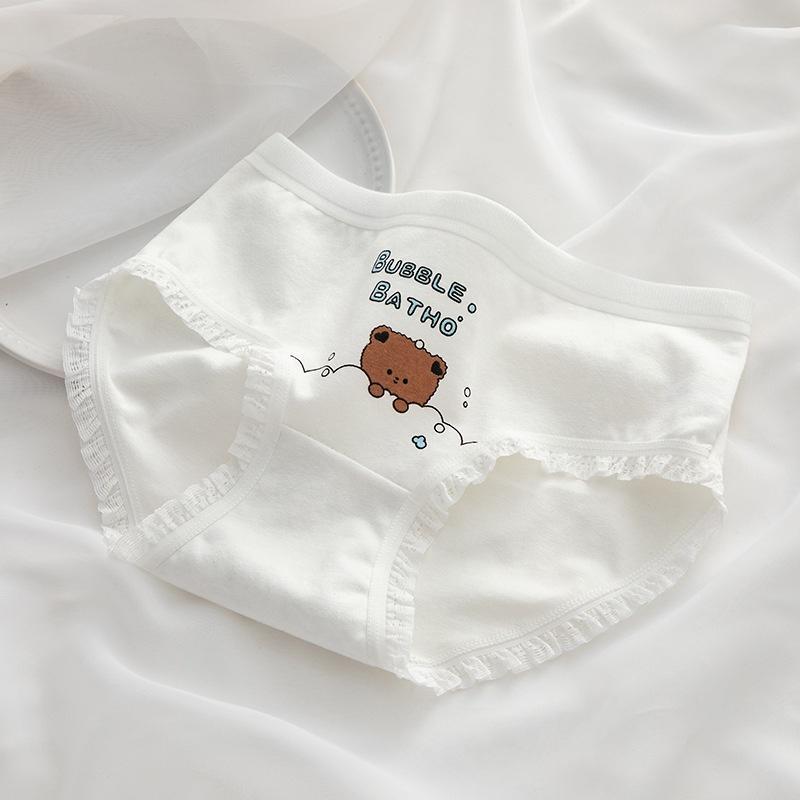 Quần Lót Nữ Cotton Kháng Khuẩn Hình Gấu Béo Thời Trang . Hàng Loại Đẹp.