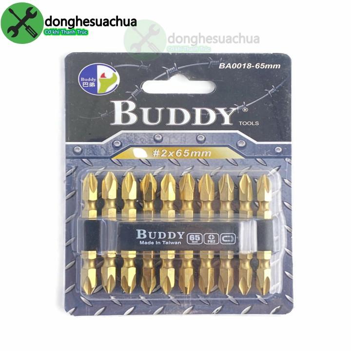 Mũi bắn vít hai đầu bake PH2 Buddy BA0018-65 dài 65mm