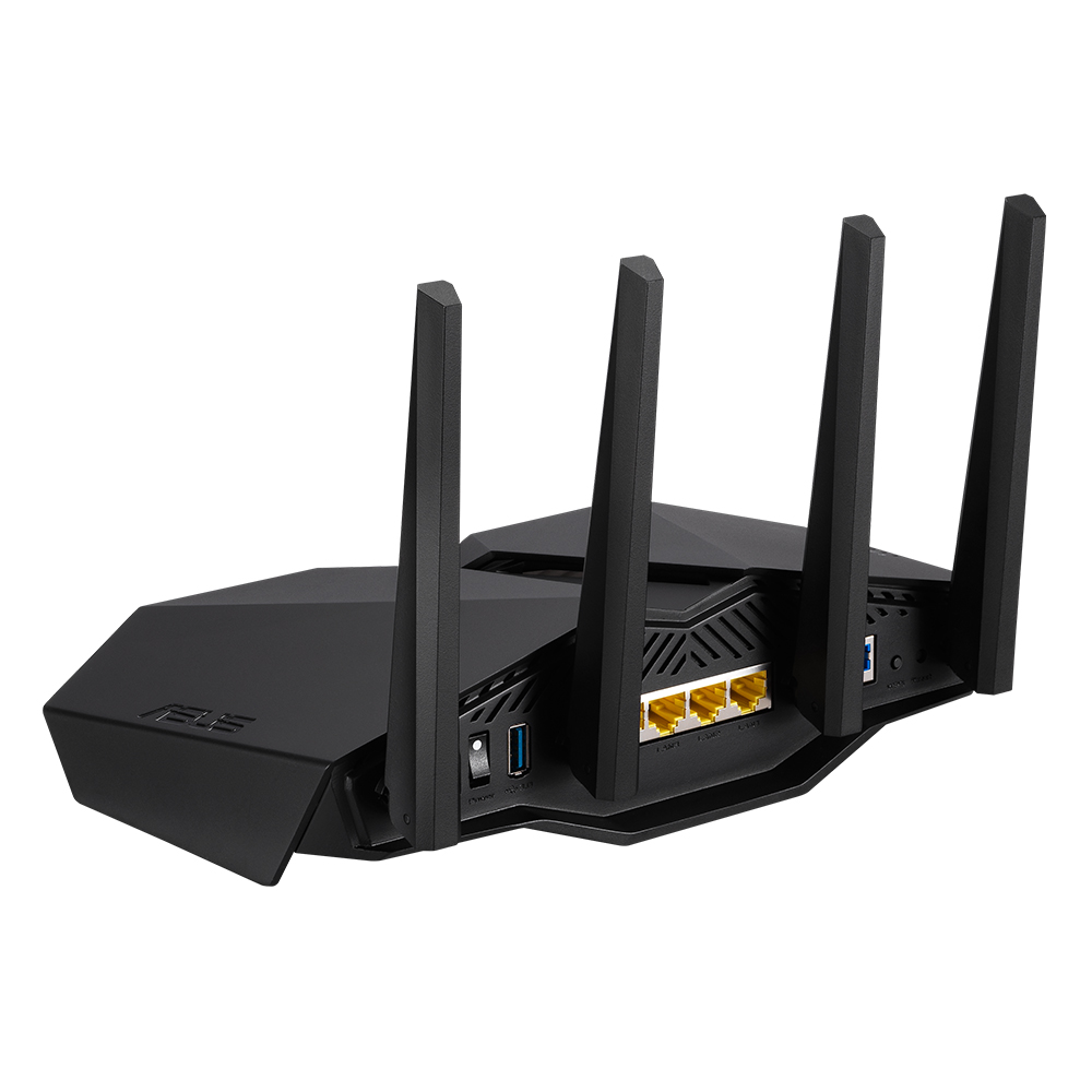 Router Wifi ASUS AURA RGB RT-AX82U Hai Băng Tần, Chuẩn AX5400 (Chuyên Cho Game Di Động)- Hàng Chính Hãng