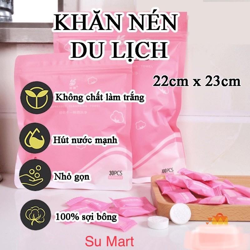 KHĂN LAU MẶT, TẨY TRANG MẮT MÔI SIÊU THẤM 1 VIÊN NÉN