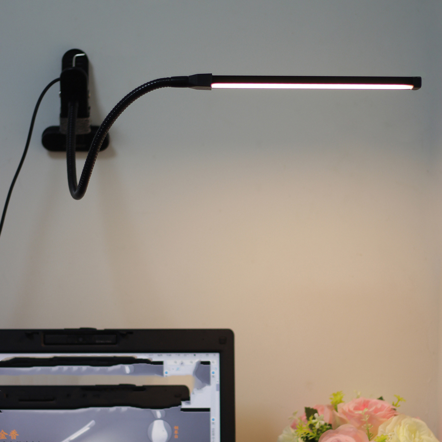 Đèn Led Kẹp bàn 3 chế độ ánh sáng 8W - USB 5V, Tích hợp Đèn đọc sách đèn, Xăm môi, Làm Nail
