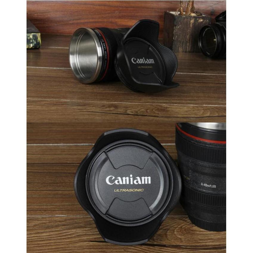 Khuyến mãi - Cốc Nước Tự Động Khuấy Kiểu Dáng Ống Kính Máy Ảnh Mug Coffee