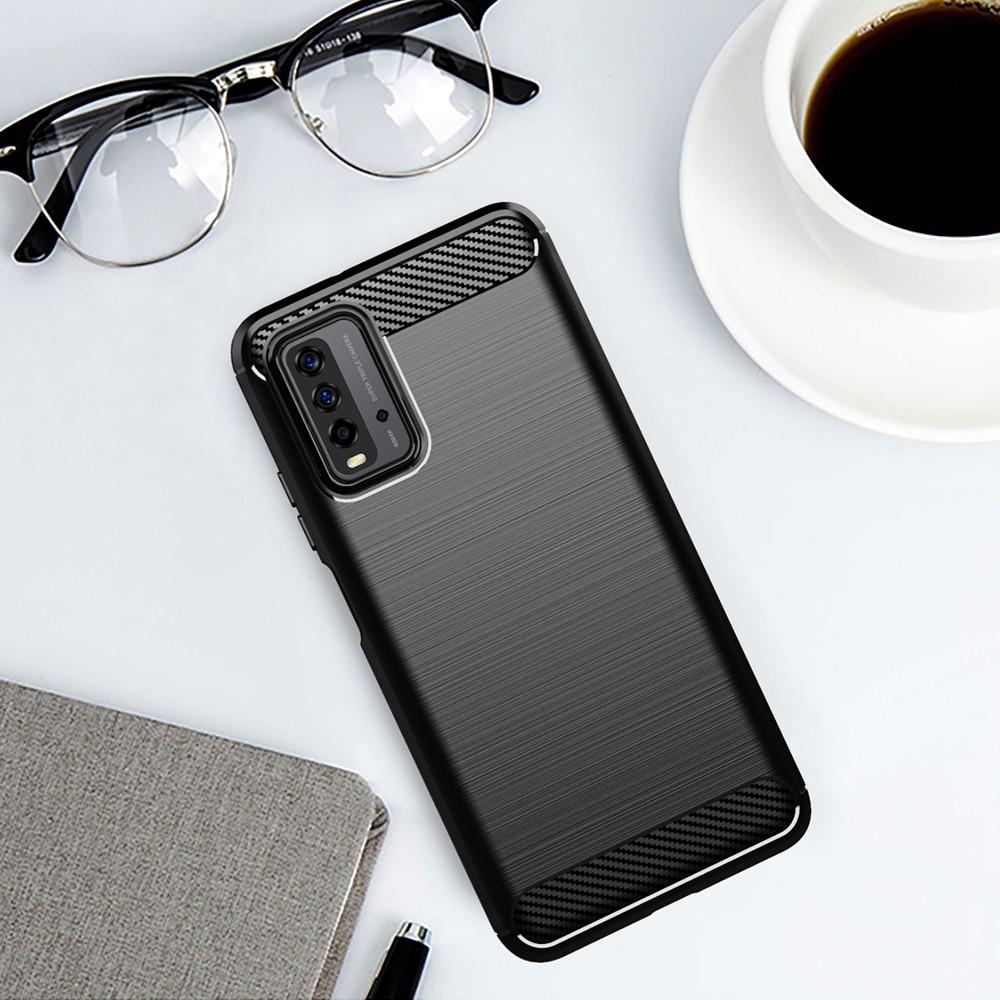 Ốp lưng cho Xiaomi Redmi 9T Note 9 4G dẻo Carbon phay xước chống sốc chống vân tay