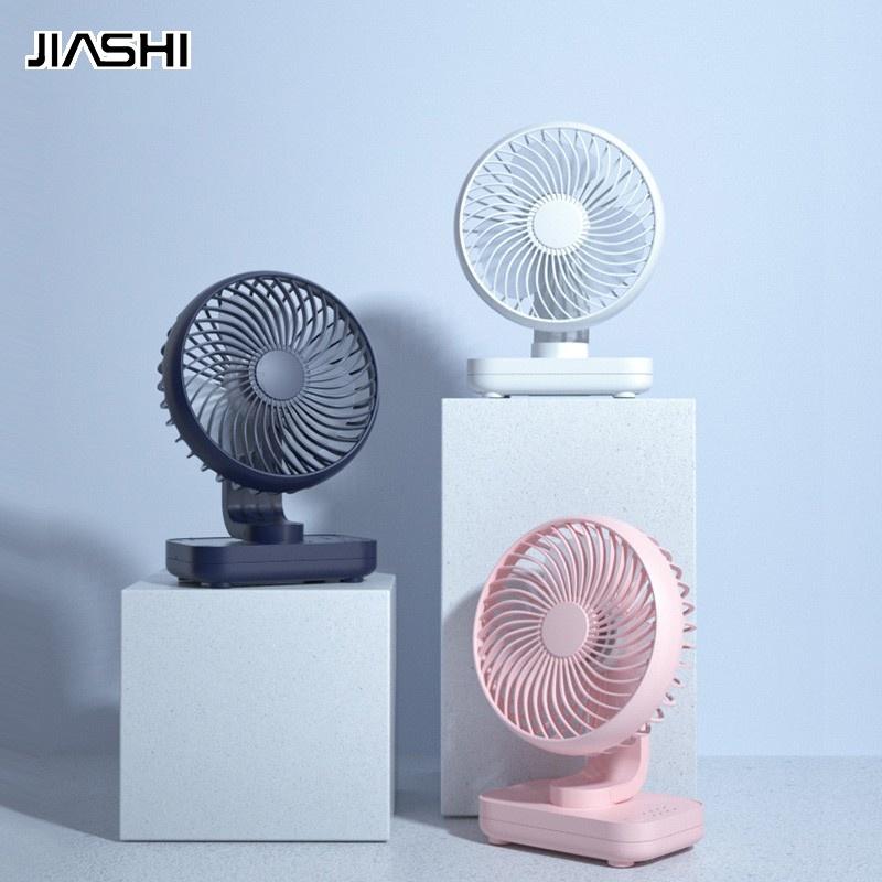 JIASHI Quạt Mini Để Bàn 4000mAh Sạc USB Không Gây Tiếng Ồn Tiện Dụng Cho Gia Đình / Văn Phòng Hàng nhập khẩu