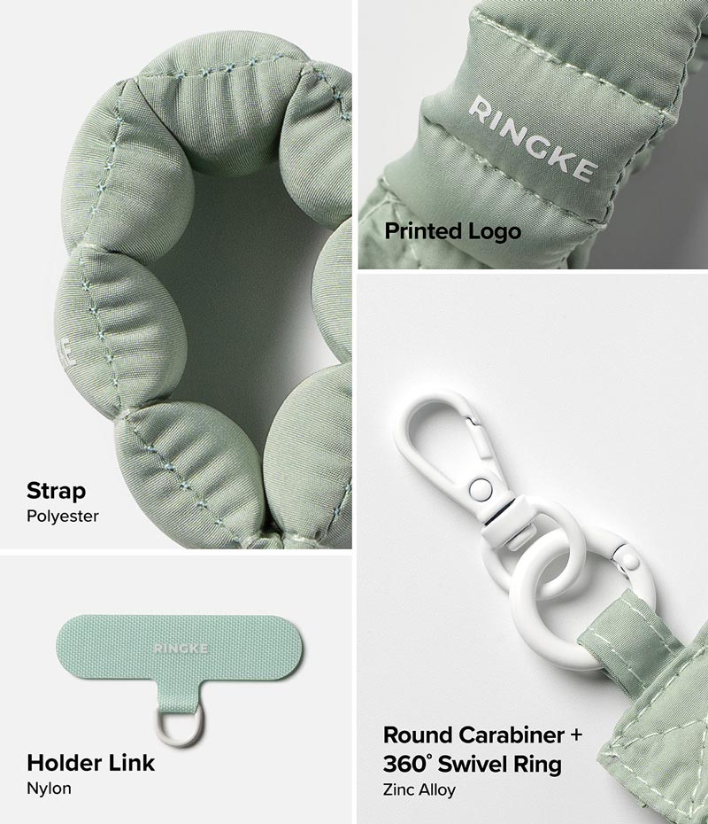 Dây đeo RINGKE Holder Link Puffer Finger Strap - Hàng Chính Hãng