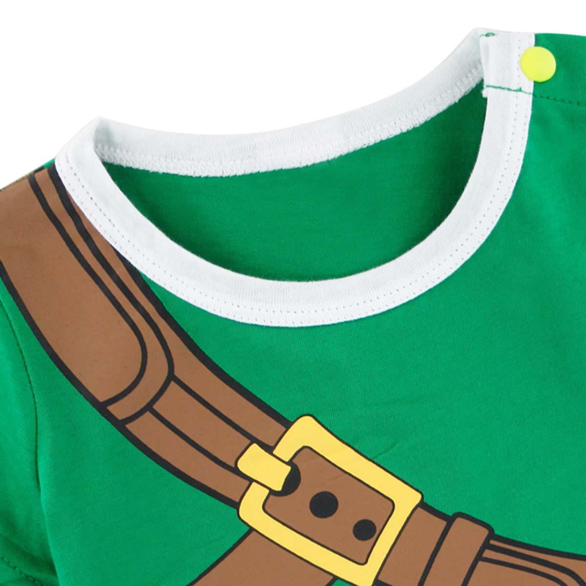 Bé Bé Trai Zelda Halloween Áo Liền Quần Trang Phục Sơ Sinh Trang Phục Jumpsuit Sơ Sinh Đảng Cosplay Quần Áo Có Nón