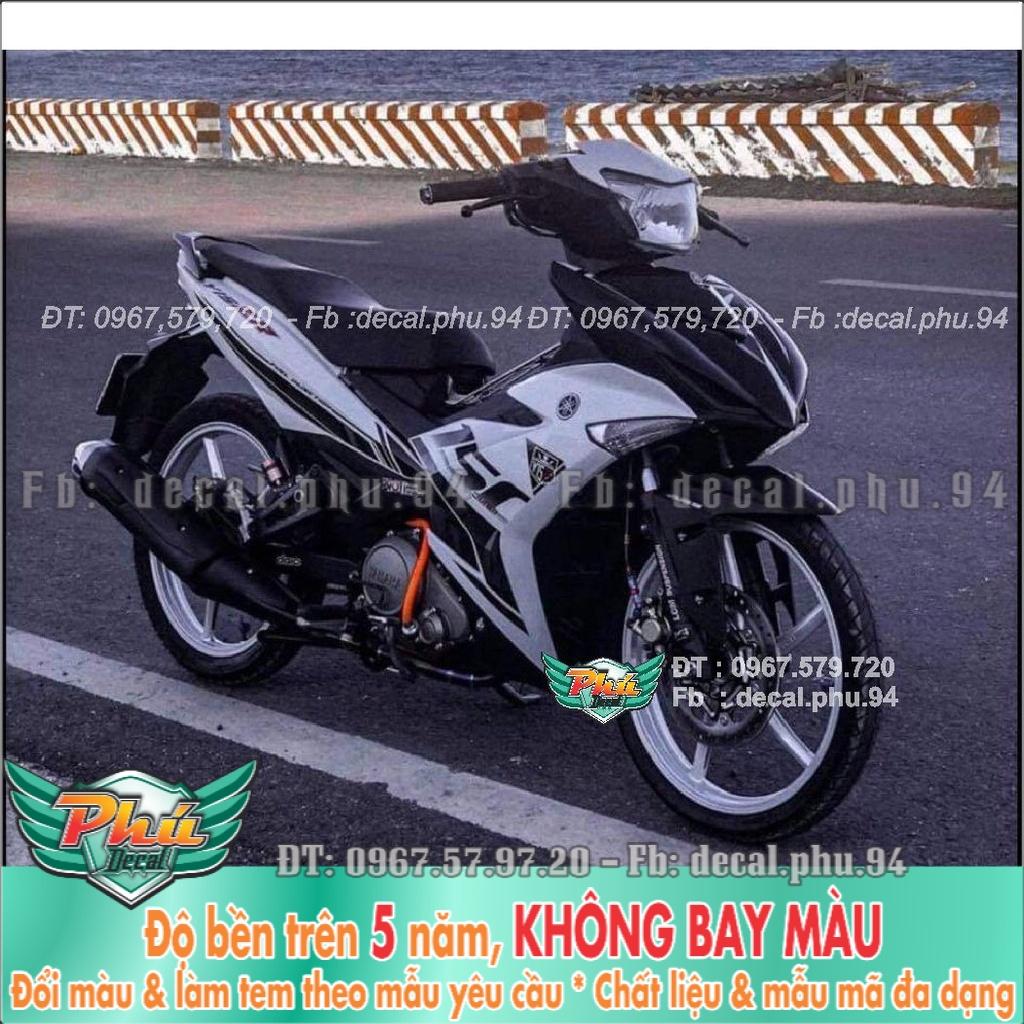 Tem Rời Exciter Y15Zr bạc đen  -1