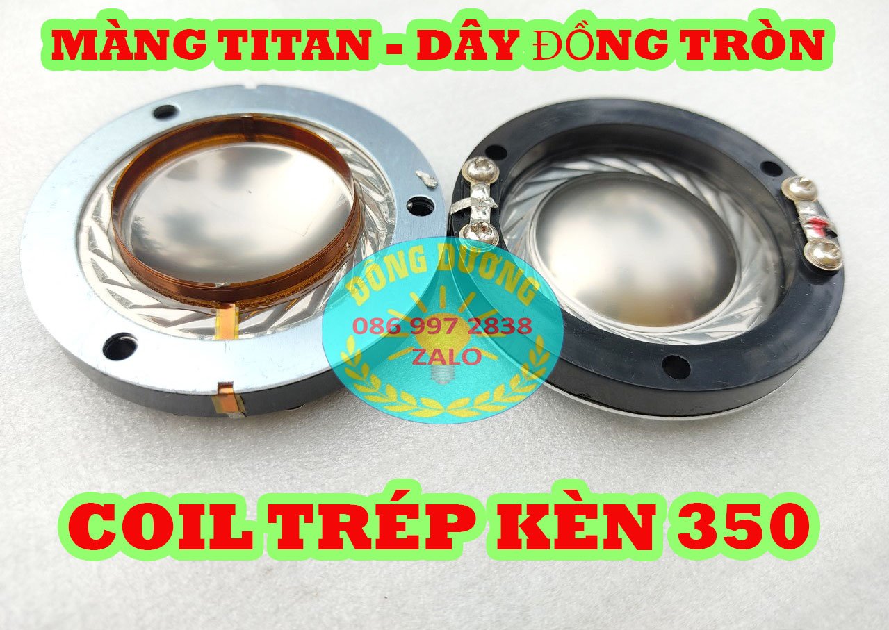 COIL LOA TREBLE KÈN  34,4MM LOẠI KHÔNG CỌC MÀNG TITAN - CÔN TRÉP 350