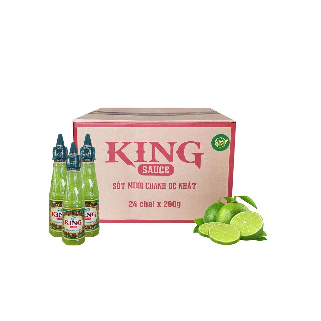 Thùng Sốt Chanh King 260g-Thùng 24 chai