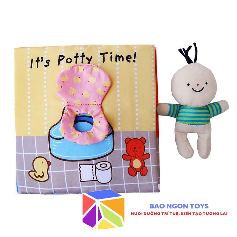 SÁCH VẢI IT'S POTTY TIME - HƯỚNG DẪN BÉ CÁCH TỰ ĐI VỆ SINH VÀ SỬ DỤNG TOILET