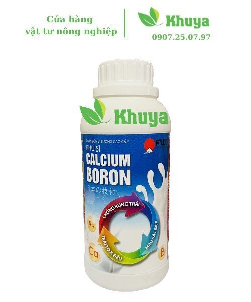 Phân bón vi lượng cao cấp Phú Sĩ Calcium Boron 500ml Trái to - Ngọt trái - Cứng cây