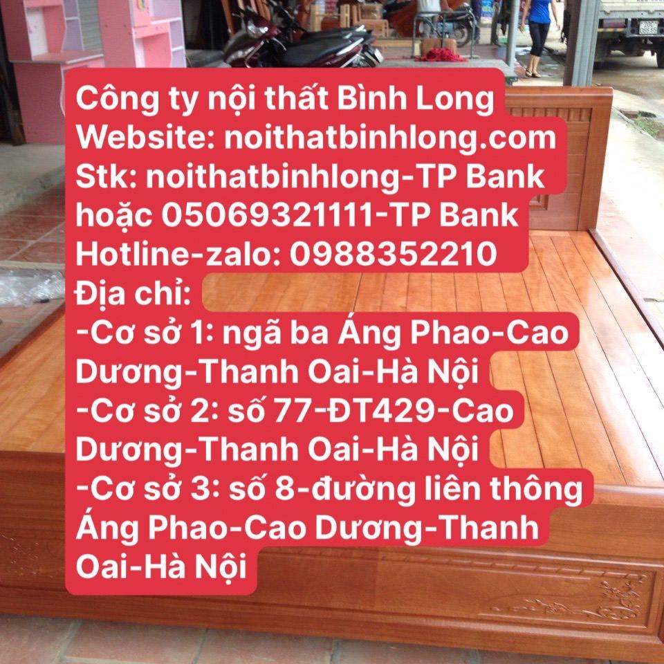 Giường gỗ hương xám