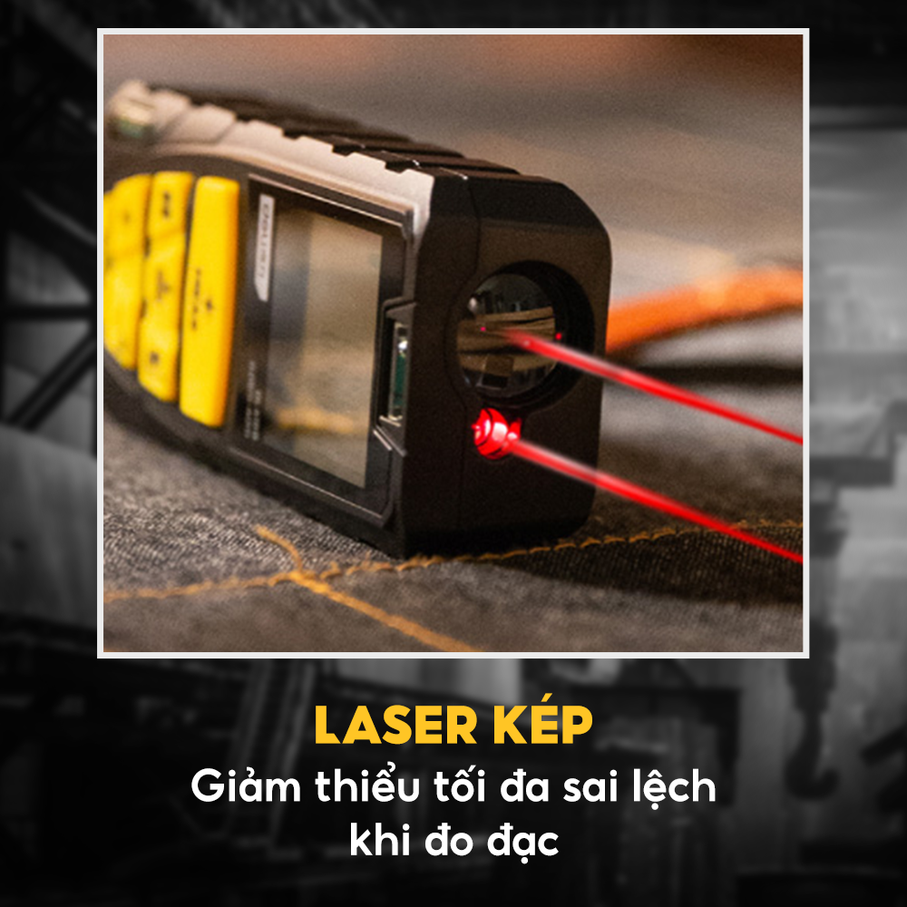 Thước đo khoảng cách laser 40m Deli DL4168