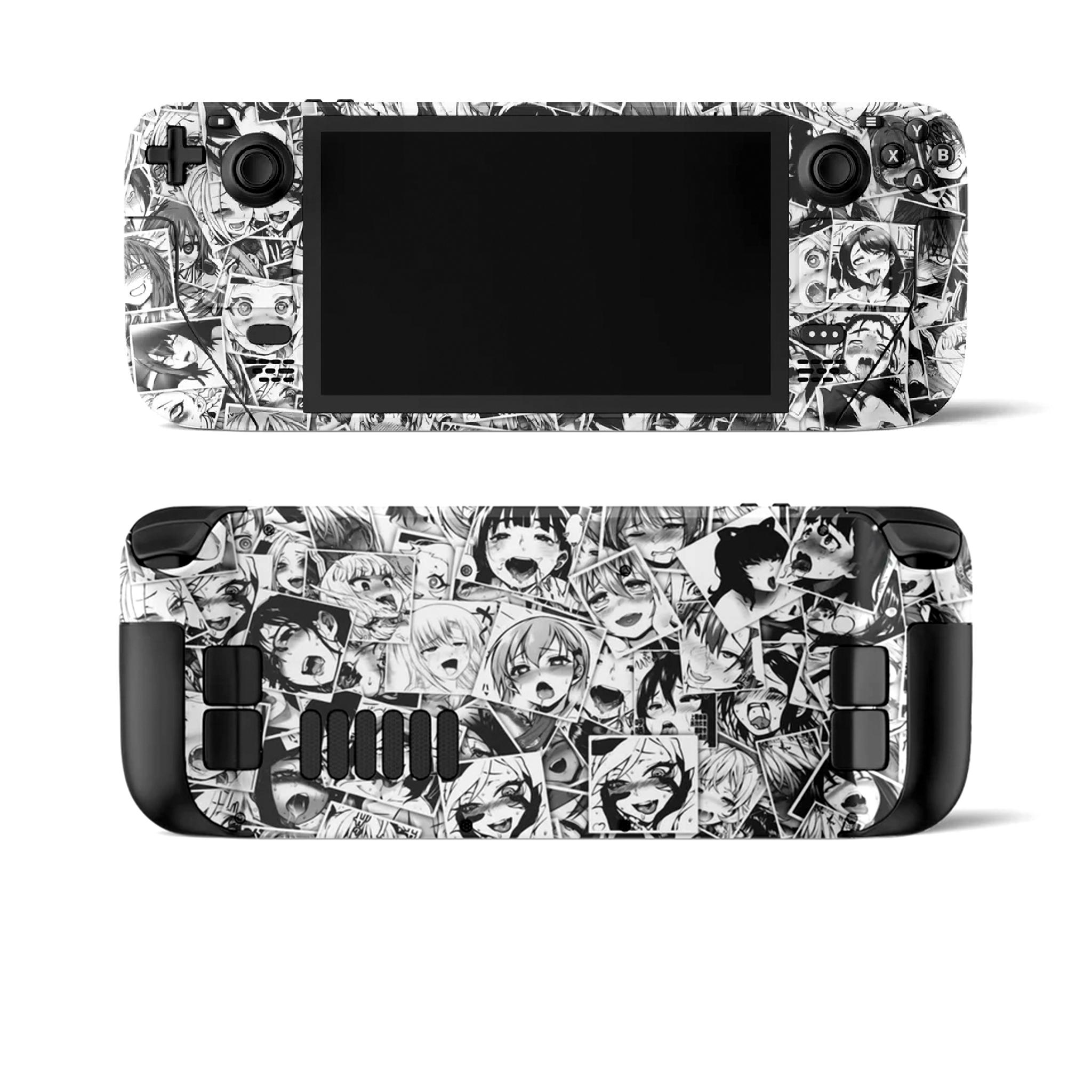 Skin decal dán Steam Deck mẫu Black and White Anime Skin