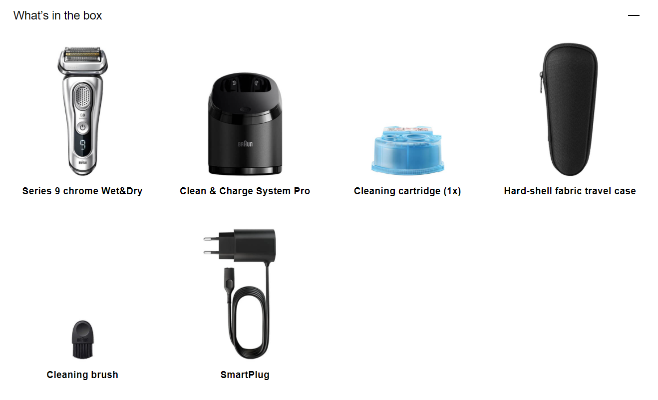 Máy cạo râu B_raun Series 9 9376cc Wet & Dry | Made in Germany