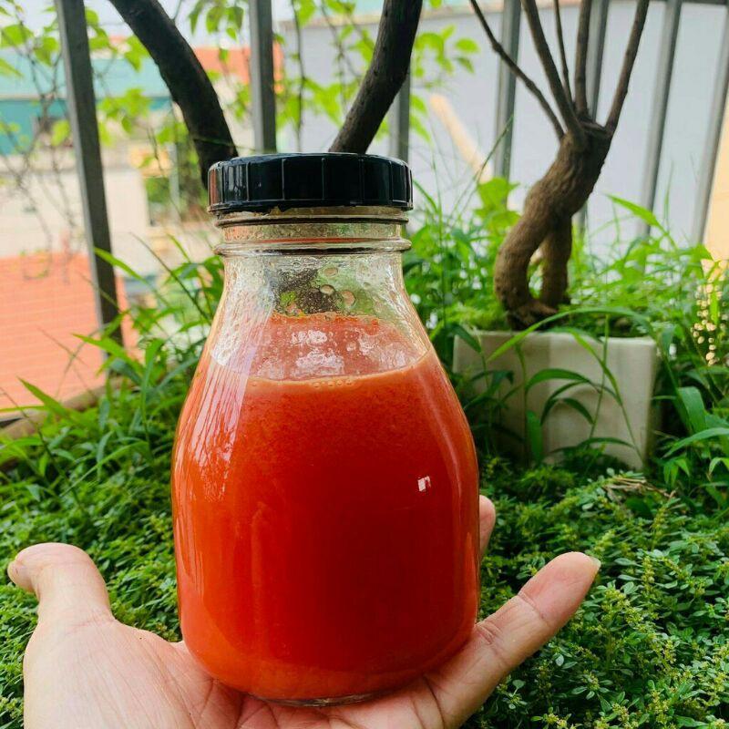 Hàng mới về chai thủy tinh vuông lùn 300ml