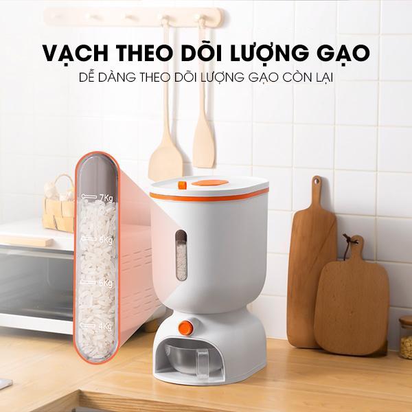 Thùng đựng gạo thông minh cao cấp BONBOX BKE701 chống ẩm mốc, côn trùng - Hàng chính hãng