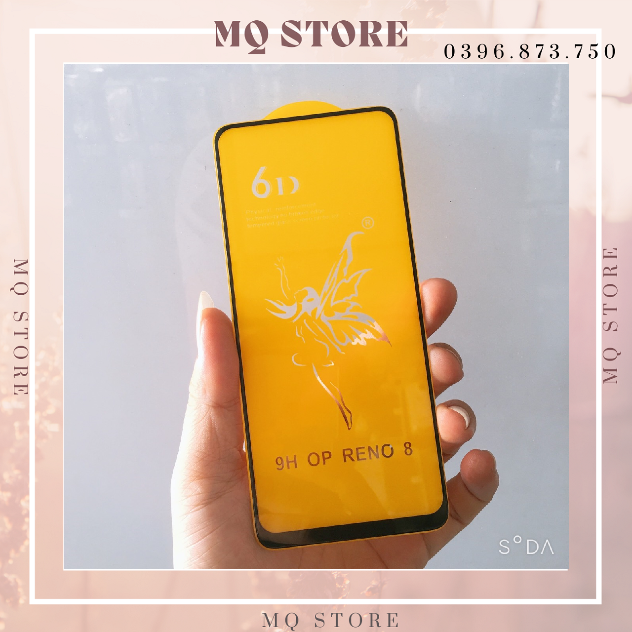Kính cường lực dành cho Oppo Reno 8 5g full màn hình 6D thiên thần cao cấp