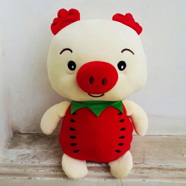 Gấu bông heo trái cây - trái dưa hấu gb41