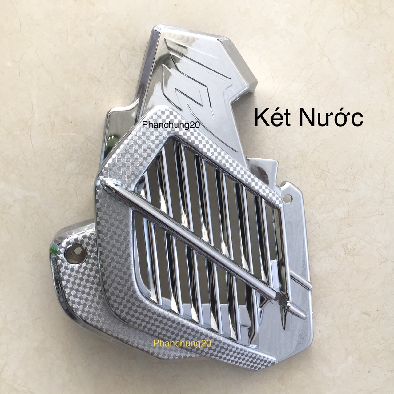ỐP KÉT NƯỚC DÙNG CHO ĐỜI XE SH 2012 2013 2014 2015 2016 CROM